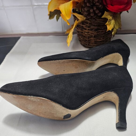 Women’s Black Dress Pumps by Roberto Vianna Size 5 ½ B - GUC - Picture 7 of 9